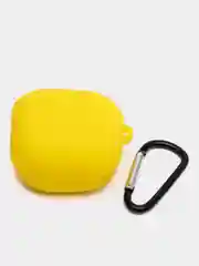 Желтый чехол на Samsung Galaxy Buds 2/Live/Pro/2 Pro/FE для наушников КАРТОФАН силикон матовый