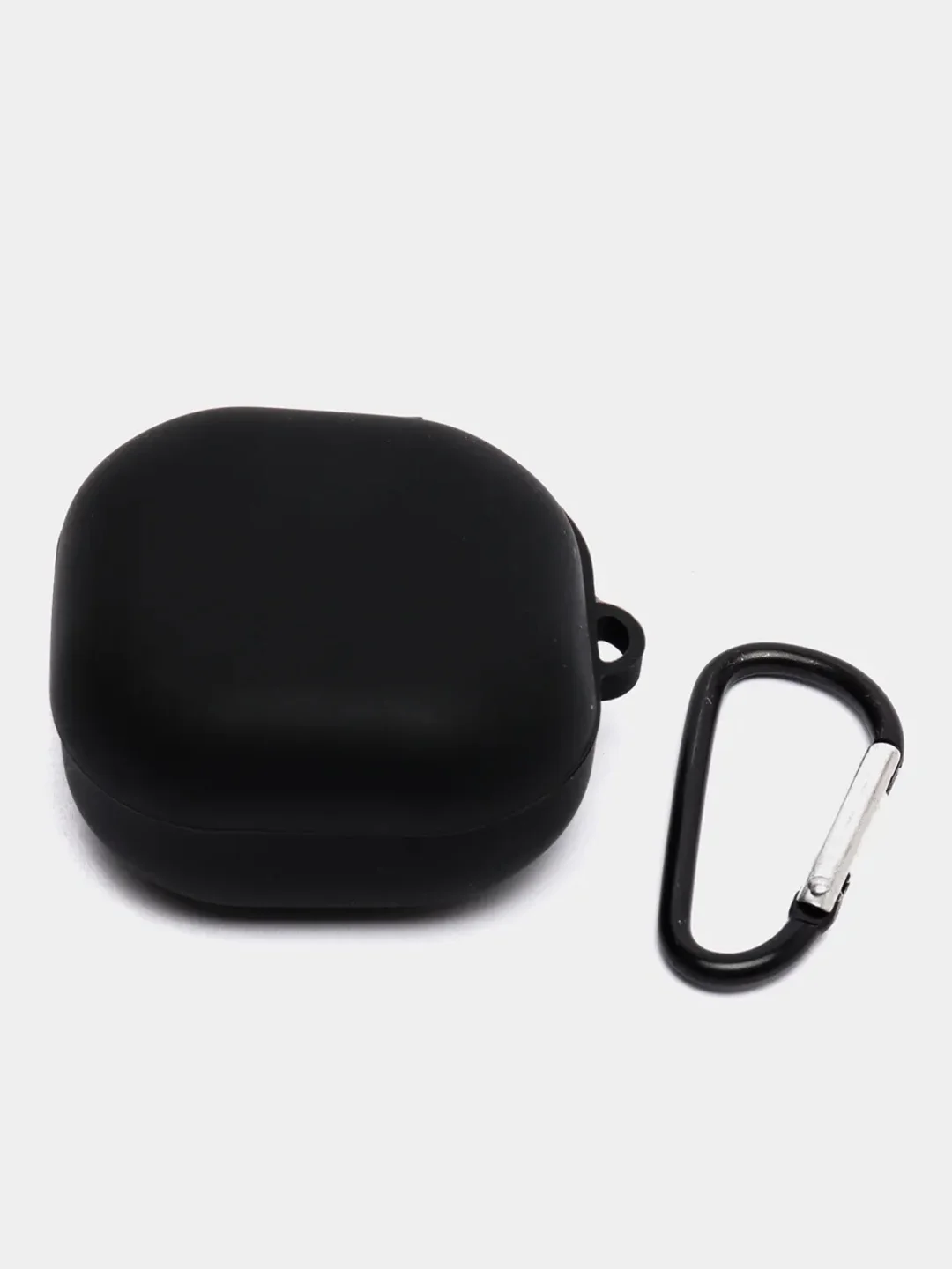 Черный чехол на Samsung Galaxy Buds 2/Live/Pro/2 Pro/FE для наушников КАРТОФАН силикон матовый