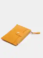 Желтый картхолдер на молнии