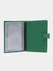 Зеленый обложка для автодокументов, кожаная
