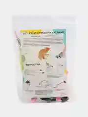 Розовый игрушка для кошек, дразнилка одевается на ногу, удочка дразнилка для кошек