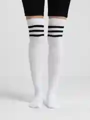 Белый гольфы высокие женские, 2 цвета