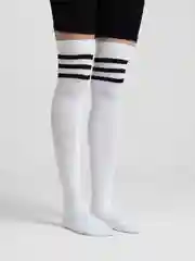 Белый гольфы высокие женские, 2 цвета