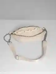 Бежевый сумка на пояс, бананка, женская,  кожа