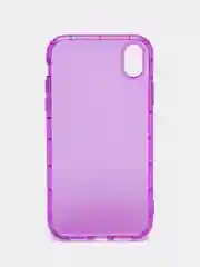Фиолетовый чехол для iPhone 11, XR, 12, 13, 14, Pro, Max, Plus, 7, 8, SE 2020, неон, с защитой камеры