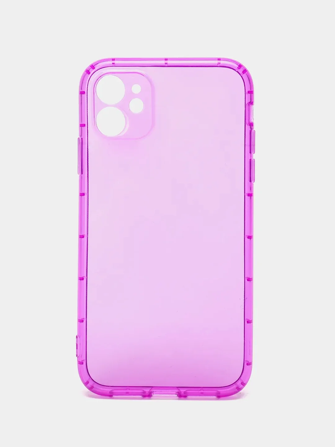 Фиолетовый чехол для iPhone 11, XR, 12, 13, 14, Pro, Max, Plus, 7, 8, SE 2020, неон, с защитой камеры