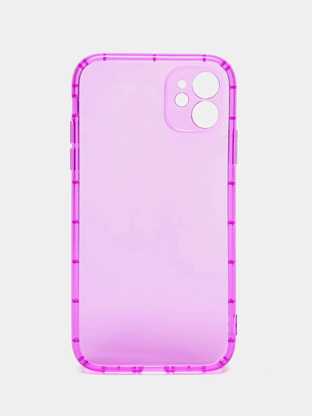 Фиолетовый чехол для iPhone 11, XR, 12, 13, 14, Pro, Max, Plus, 7, 8, SE 2020, неон, с защитой камеры