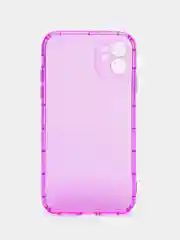 Фиолетовый чехол для iPhone 11, XR, 12, 13, 14, Pro, Max, Plus, 7, 8, SE 2020, неон, с защитой камеры