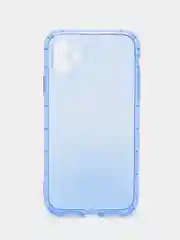 Голубой чехол для iPhone 11, XR, 12, 13, 14, Pro, Max, Plus, 7, 8, SE 2020, неон, с защитой камеры
