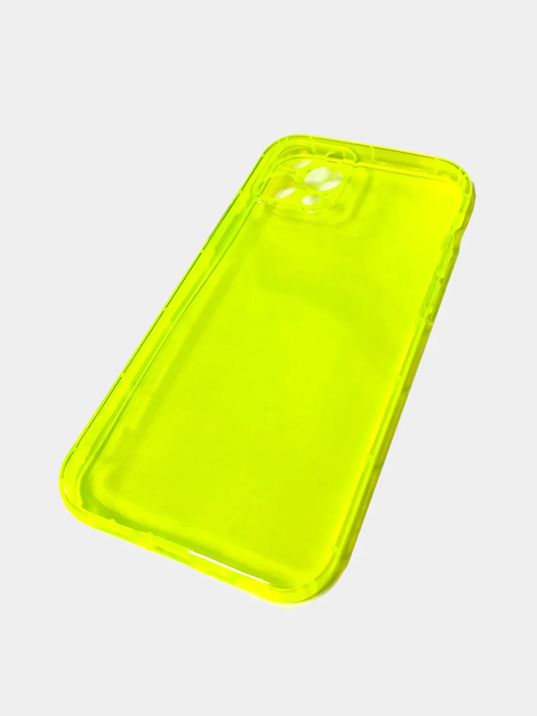 Лимонный чехол для iPhone 11, XR, 12, 13, 14, Pro, Max, Plus, 7, 8, SE 2020, неон, с защитой камеры