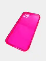 Розовый чехол для iPhone 11, XR, 12, 13, 14, Pro, Max, Plus, 7, 8, SE 2020, неон, с защитой камеры