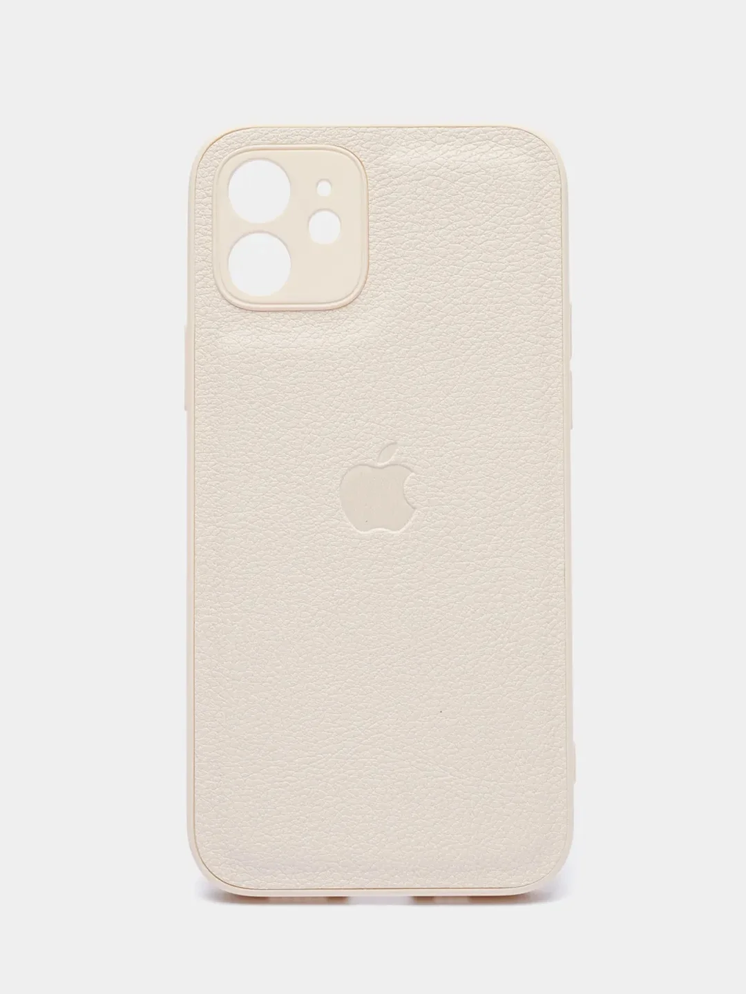 Белый чехол на айфон iPhone 11, 12, 13, 14, 15, XR, Pro, Pro Max. Кожаный