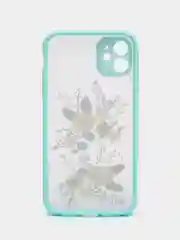 Зеленый чехол для iPhone 7/8/XR/X/XS/Max/11/12/13/Pro/Max/mini/Plus/айфон про макс с принтом