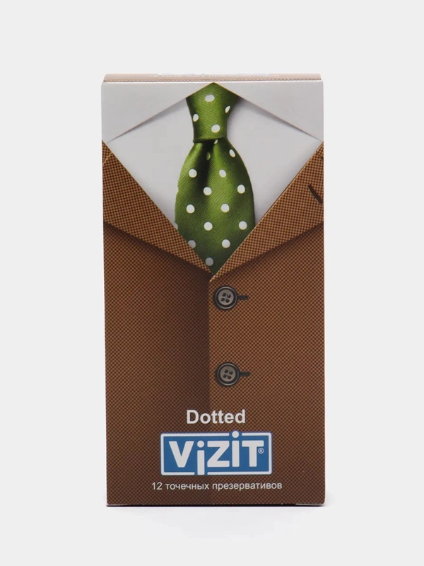Презервативы VIZIT Dotted точечные, 12 штук