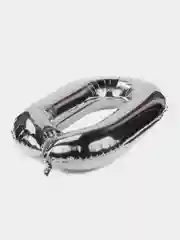 Серебряный шары фольгированные "Цифры", 80 и 102 см