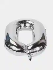 Серебряный шары фольгированные "Цифры", 80 и 102 см