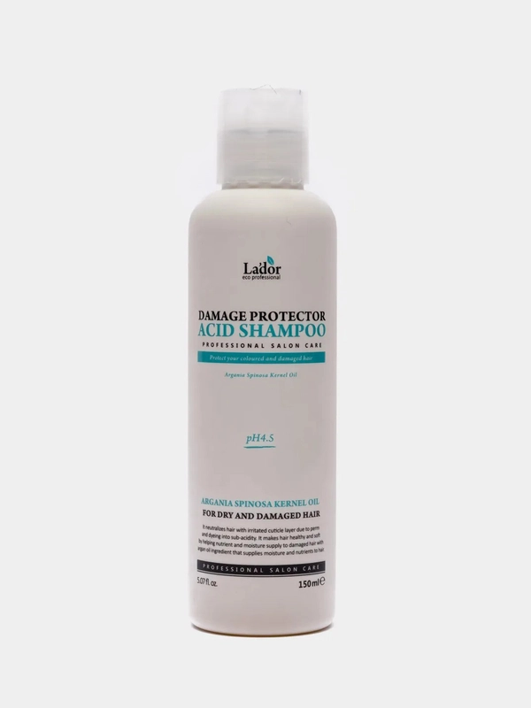 Шампунь профессиональный LADOR Damage Protector Acid, с аргановым маслом