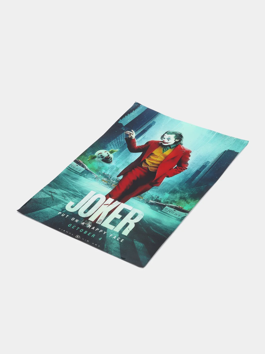 Зеленый постер "Джокер", размер 40 х 60 см