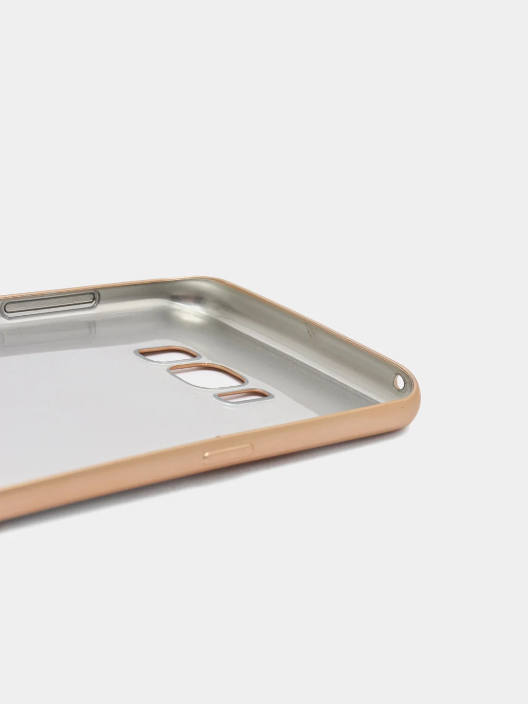 Золотой силиконовый чехол на Samsung Galaxy S8 Plus