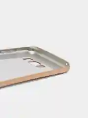 Золотой силиконовый чехол на Samsung Galaxy S8 Plus