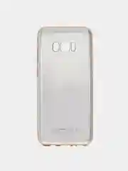 Золотой силиконовый чехол на Samsung Galaxy S8 Plus