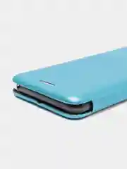 Голубой чехол-книжка на Samsung Galaxy S9