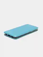 Голубой чехол-книжка на Samsung Galaxy S9