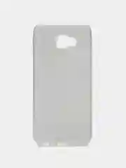 Серебряный силиконовый чехол на Samsung Galaxy J4 Plus, с блестками