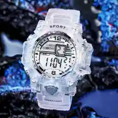 Серебряный часы наручные электронные Sport, часы наручные спортивные электронные