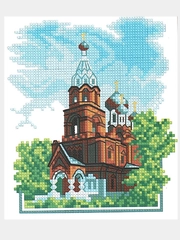 Вышивка крестом "Спасская церковь", размер 15*17 см, арт. 444