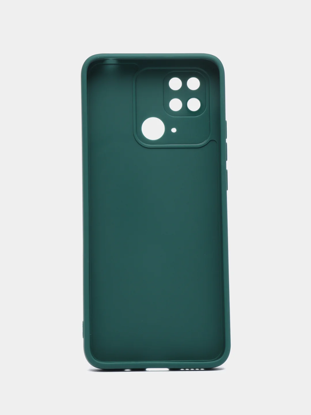 Тёмно-зелёный чехол для Xiaomi Redmi 10C (Сяоми Редми 10С), Poco C40 (Поко С40), силиконовый
