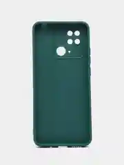 Тёмно-зелёный чехол для Xiaomi Redmi 10C (Сяоми Редми 10С), Poco C40 (Поко С40), силиконовый