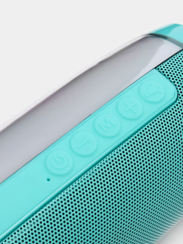Зеленый портативная Bluetooth-колонка TG 157, с радио и светомузыкой, беспроводная