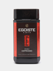 Кофе сублимированный EGOISTE Double Espresso, стеклянная банка, 100 г