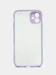 Пурпурный матовый чехол на айфон 11, 12, 13, 14, Pro, 11 Pro Max, 12 Pro Max с цветными кнопками