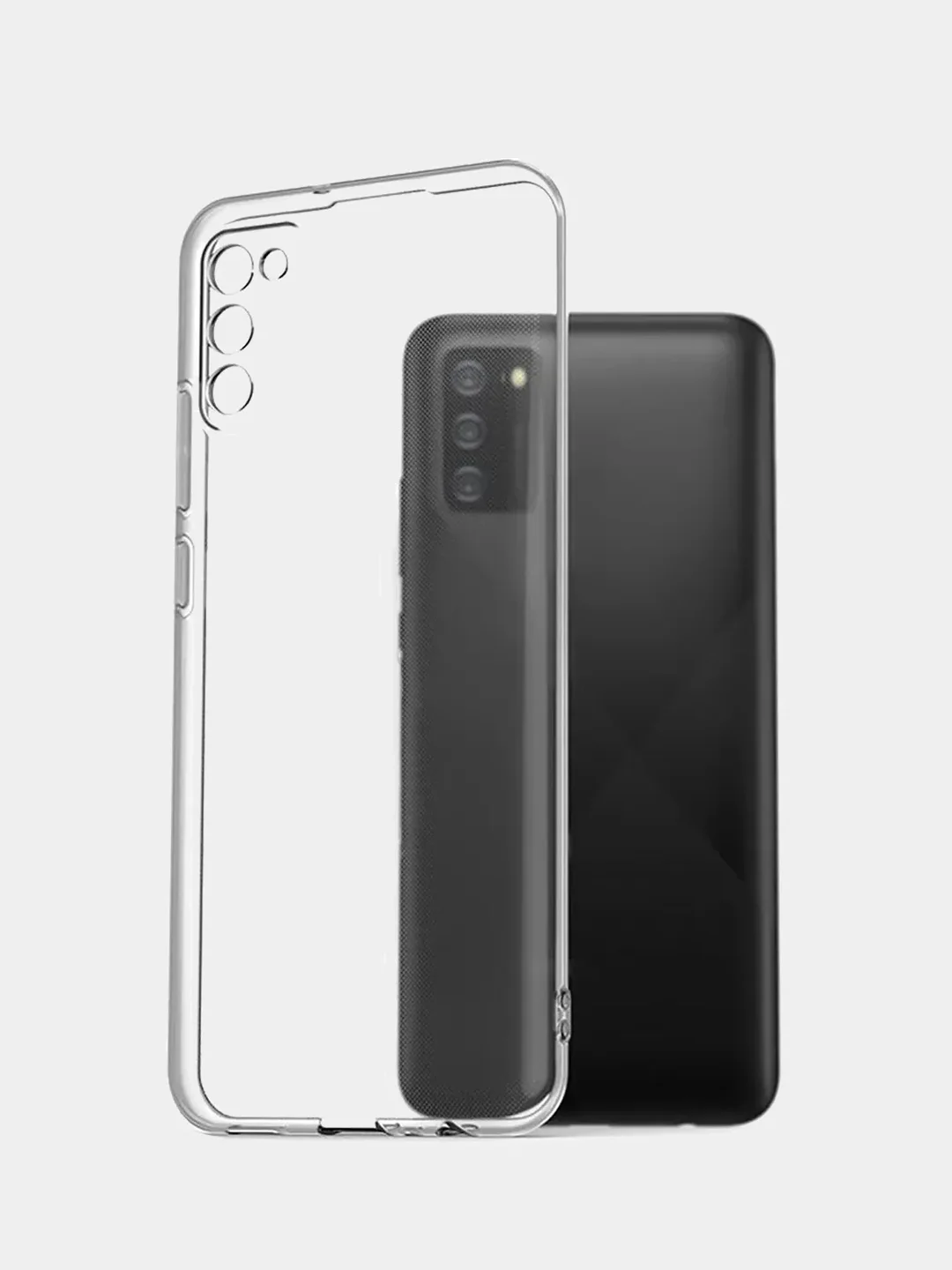 Чехол прозрачный (1.5 мм) для Samsung Galaxy A02/M02/A02s/M02s, силиконовый