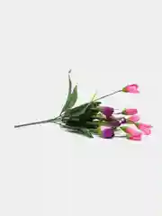 Искусственные цветы. Крокусы ( трехцветный букет). Высота: 39 см. D цветка: 5*2 см