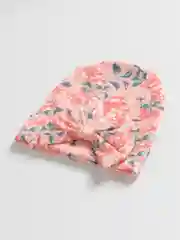 Кораллово-розовый тюрбан детский