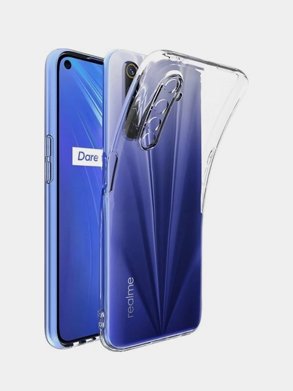 Чехол для Realme  5/5S/5I/6I/C3/C3I/C11/6PRO/C15/6 силикон Плотный  1.5мм прозрачный