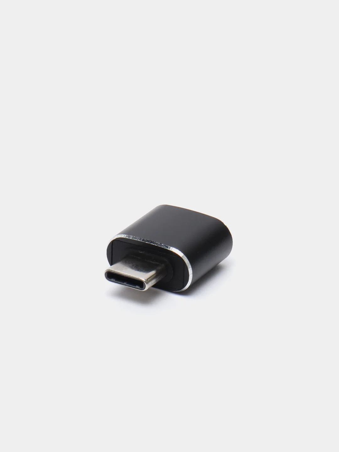 Адаптер Hoco UA5, Type-C - USB, поддержка OTG, металл, черный