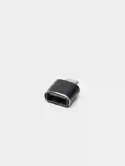 Адаптер Hoco UA5, Type-C - USB, поддержка OTG, металл, черный