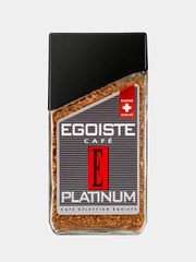 Кофе сублимированный EGOISTE Platinum, стеклянная банка, 100 г