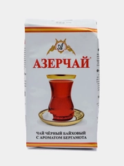 Чай АЗЕРЧАЙ, черный байховый, с ароматом бергамота, листовой, 250 г