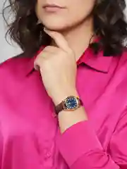 Синий наручные женские часы OLEVS