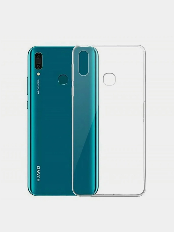 Чехол для Huawei Y9 2019, Хуавей У9 2019 прозрачный силиконовый