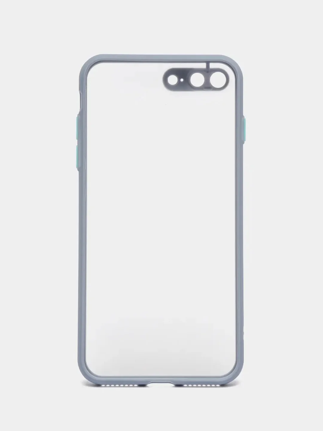 Синий меланж iphone 7 / 8 / SE 2020 чехол матовый с цветными кнопками