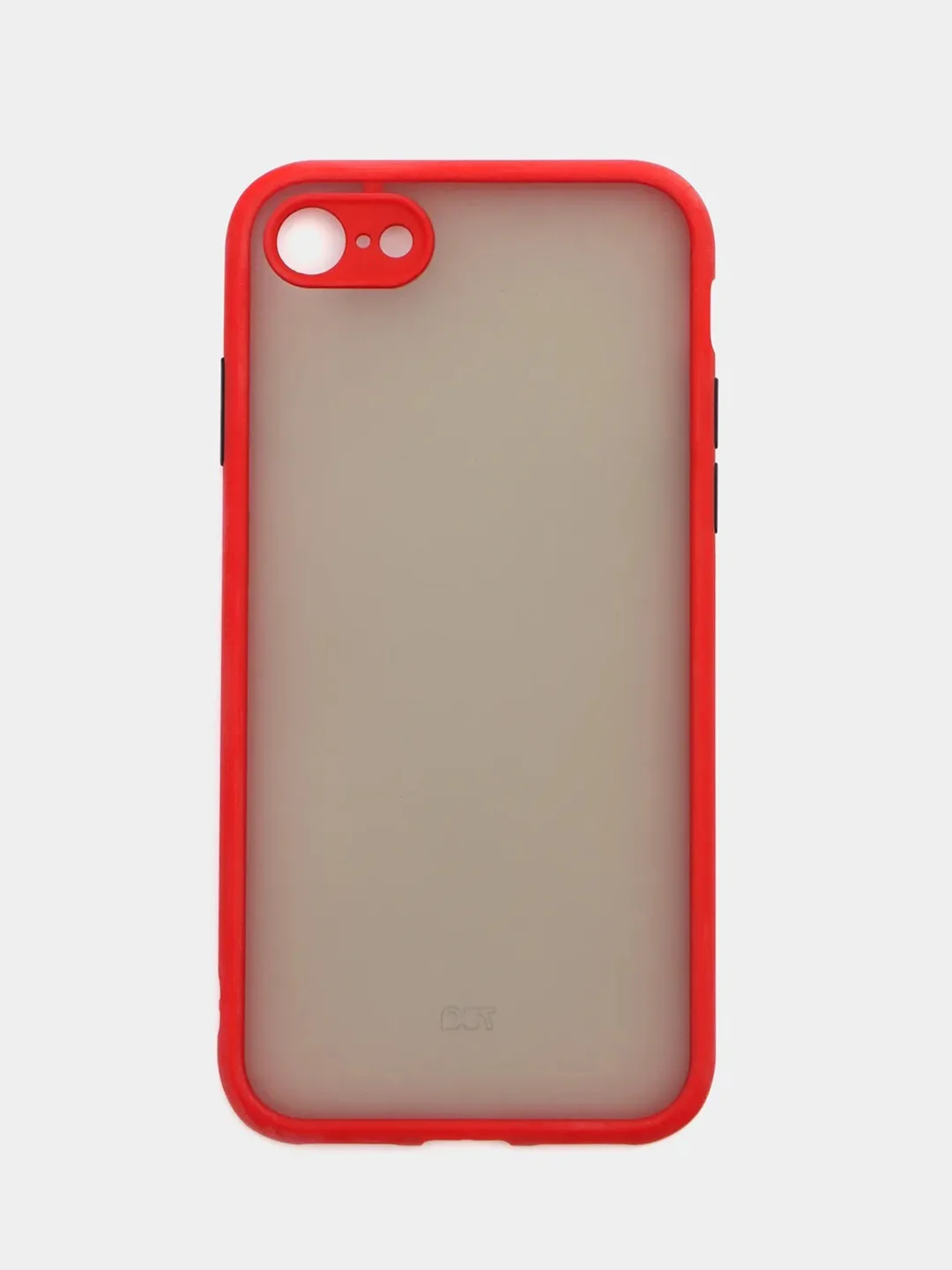 Красный iphone 7 / 8 / SE 2020 чехол матовый с цветными кнопками
