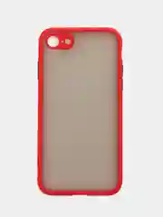 Красный iphone 7 / 8 / SE 2020 чехол матовый с цветными кнопками