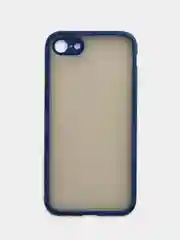 Темно-синий iphone 7 / 8 / SE 2020 чехол матовый с цветными кнопками
