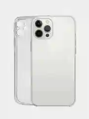 Силиконовый прозрачный чехол с защитой камеры для Apple iPhone 12